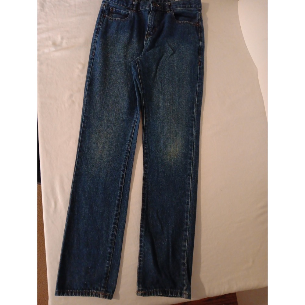 Place Jeans Girls Sz 16S  Straight Leg Denim  Jean Adjustable Waist 28 Inseam 28